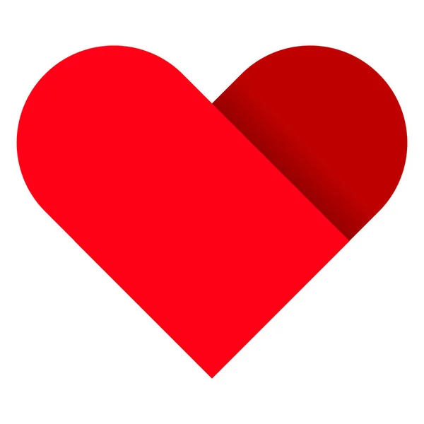 Heart Love Lover Icon Flat Style — Stock Vector