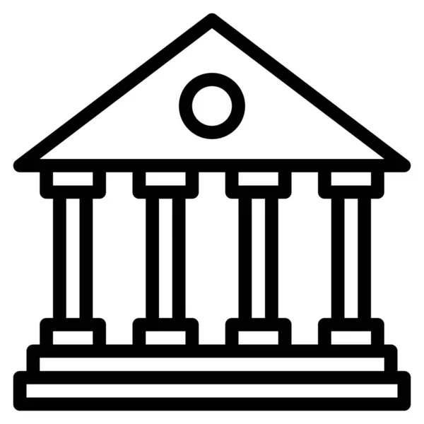 Icono Inversión Financiera Bancaria Estilo Esquema — Archivo Imágenes Vectoriales