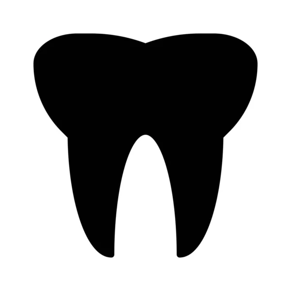 Dentista Dental Estomatología Icono Estilo Sólido — Archivo Imágenes Vectoriales