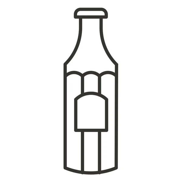 Üveg Élelmiszer Ketchup Ikon Körvonalazott Stílusban — Stock Vector