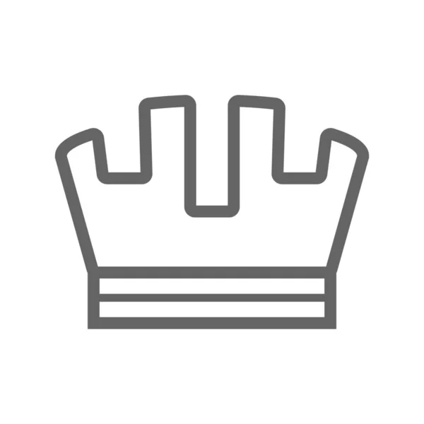 Award Badge Crown Icon Outline Style — 스톡 벡터