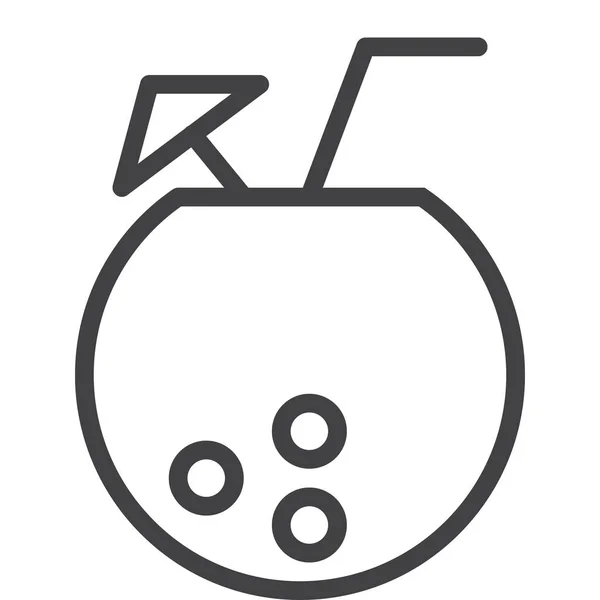 Juice Fresh Cocktail Icon — Image vectorielle