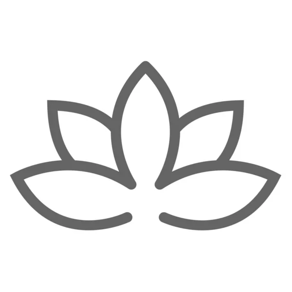 動物の花の葉のアイコン概要スタイル — ストックベクタ