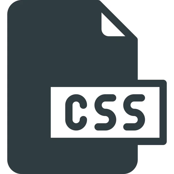 Css Development Extension Icon Solid Style — Stock Vector