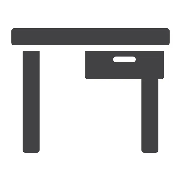 Значок Офісного Столу Меблів Категорії Меблі Прикраси Дому — стоковий вектор