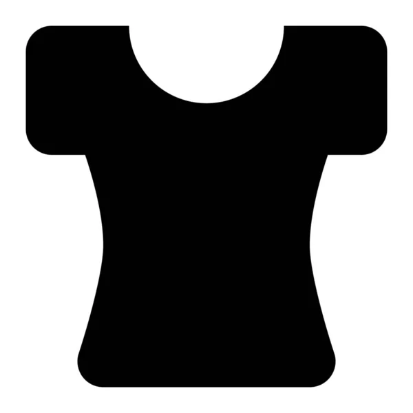 Anzeigen Kleidung Weibliche Ikone Solidem Stil — Stockvektor