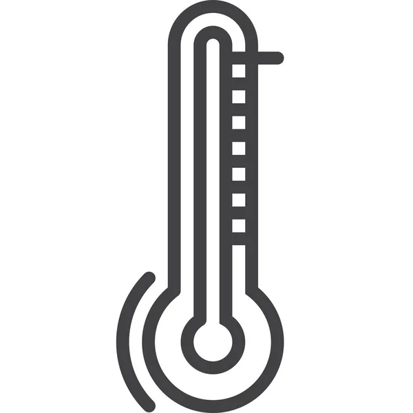 Escala Medición Icono Temperatura — Vector de stock