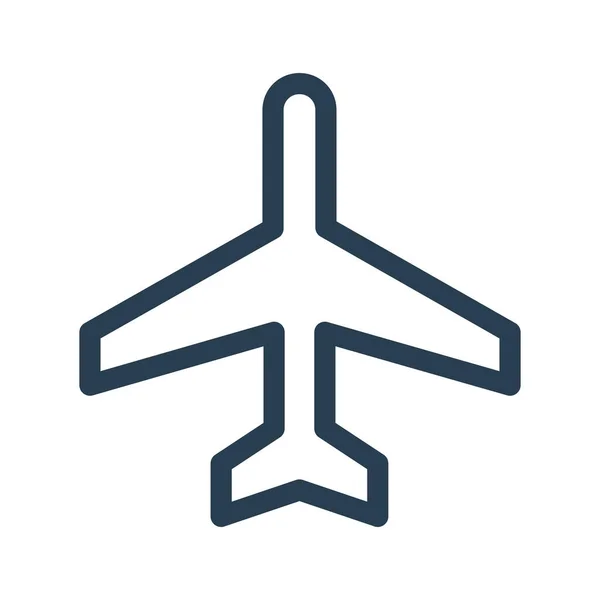 Avión Avión Avión Icono Estilo Esquema — Vector de stock