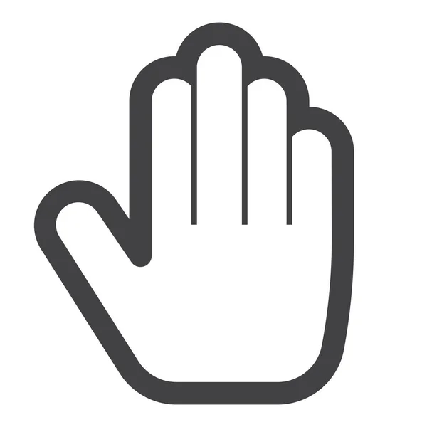 Arm Five Hand Icon — Stok Vektör