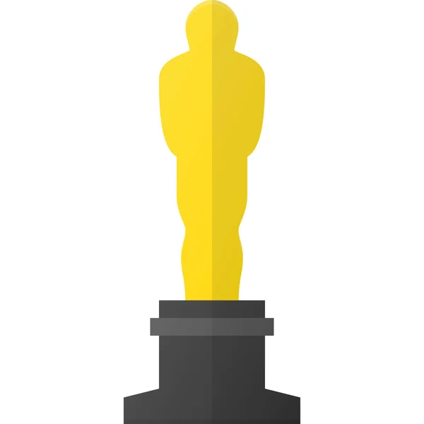 Academy Award Film Icon Flat Style — Stock Vector