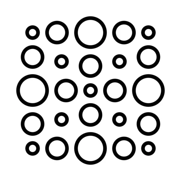 Abstract Circle Creative Icon Outline Style — Stock Vector