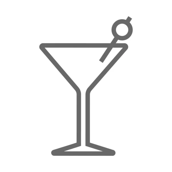Getränkegetränk Glas Symbol Umriss Stil — Stockvektor