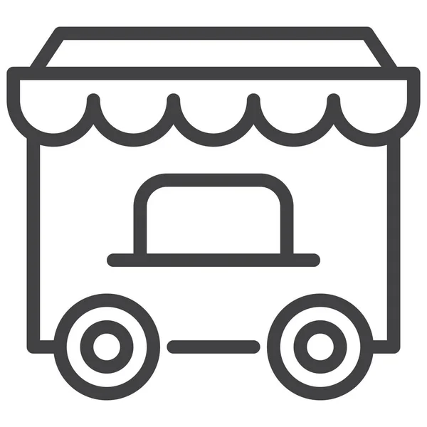 Circus Store Wagon Icon — Stock vektor