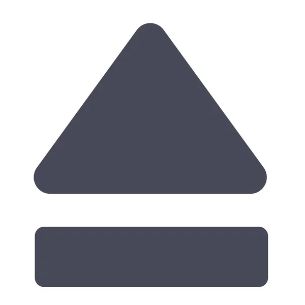 Eject Media Player Icon Solid Style — Διανυσματικό Αρχείο