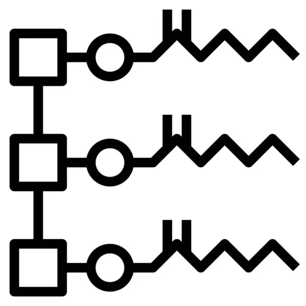 Acid Chemistry Fat Icon Outline Style — Stock Vector