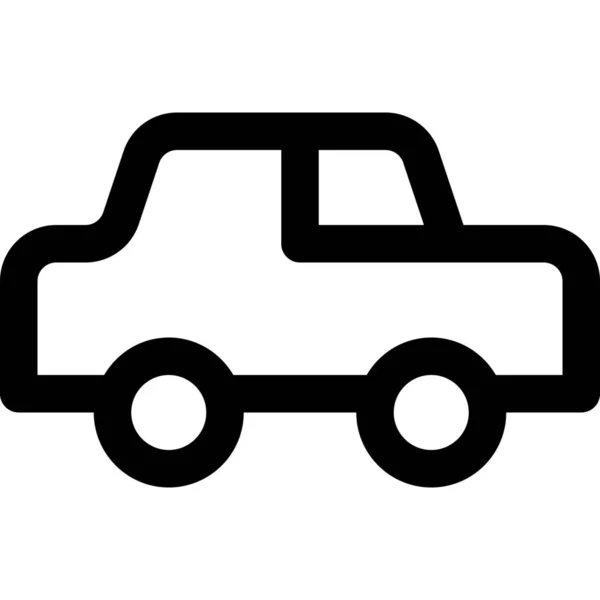 Car Side Transtation Icon Outline Style — 스톡 벡터