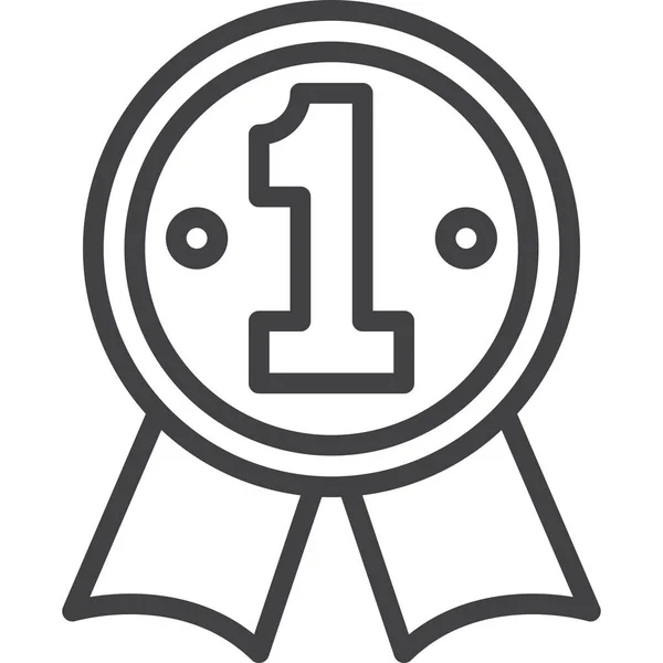 Mejor Icono Primera Medalla Categoría Shopping Commerce — Archivo Imágenes Vectoriales