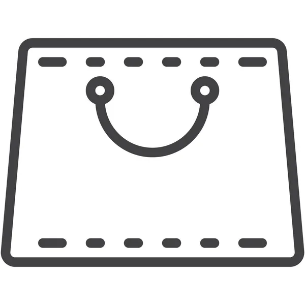 Bolsa Icono Compras Moda — Vector de stock