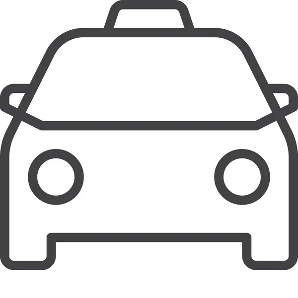 Taxi Autó Taxi Ikon Turisztikai Szállodák Vendéglátás Kategóriában — Stock Vector