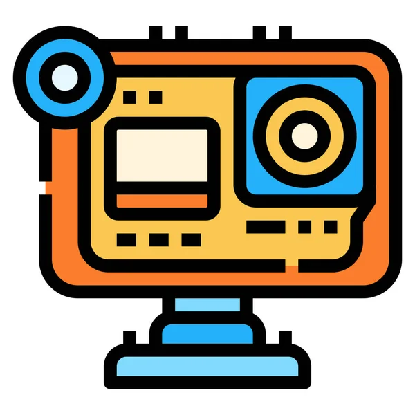 Значок Пристроїв Екшн Камери — стоковий вектор