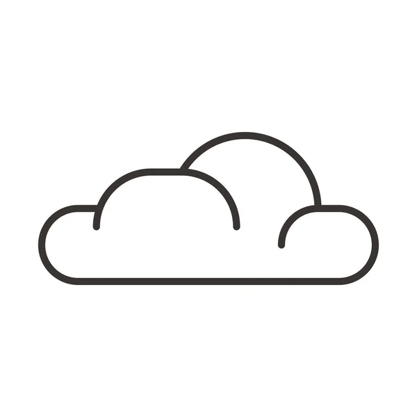 Cloud Clouds Weather Icon Outline Style — Stock vektor