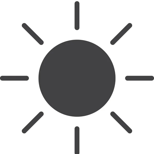 Verano Sol Icono Luz Del Sol — Vector de stock