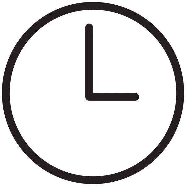 Icono Reloj Tiempo Evento Estilo Esquema — Vector de stock