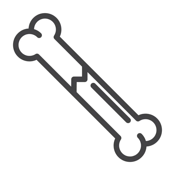 Botbreuk Gebroken Pictogram — Stockvector