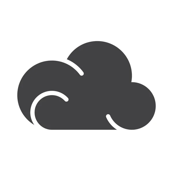 Иконка Прогноза Облачных Вычислений Категории Погода — стоковый вектор
