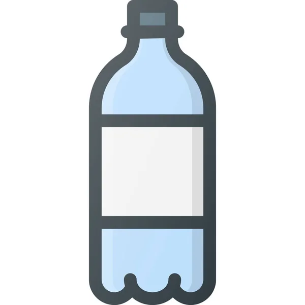 Flasche Drink Drinks Ikone Filled Outline Stil — Stockvektor