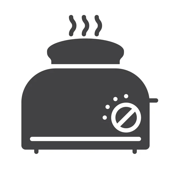 Brot Toaster Symbol Der Kategorie Essen Getränke — Stockvektor