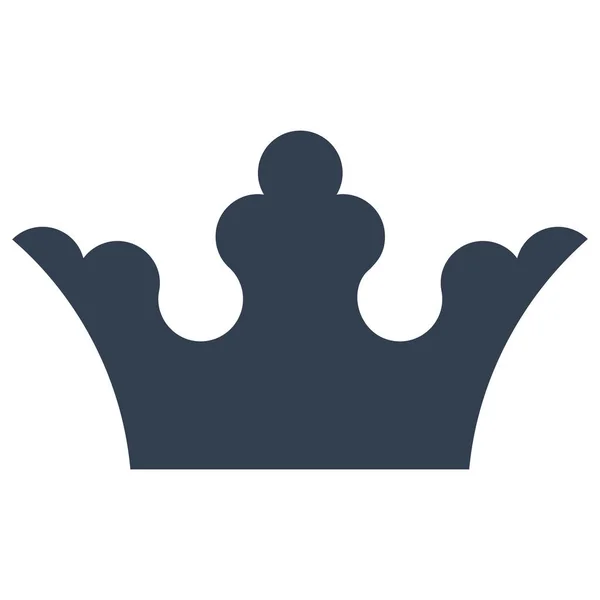 王皇冠アイコンのアウトラインスタイル — ストックベクタ