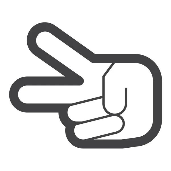 Gebaar Handschaar Pictogram — Stockvector