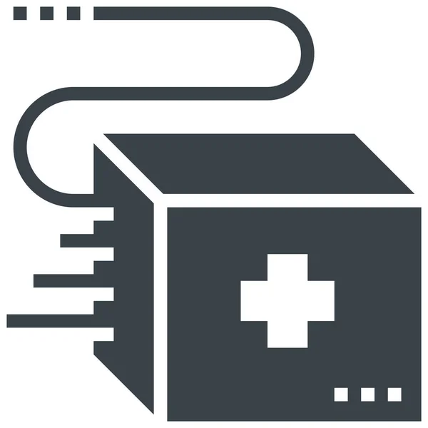 Entrega Medicina Icono — Vector de stock