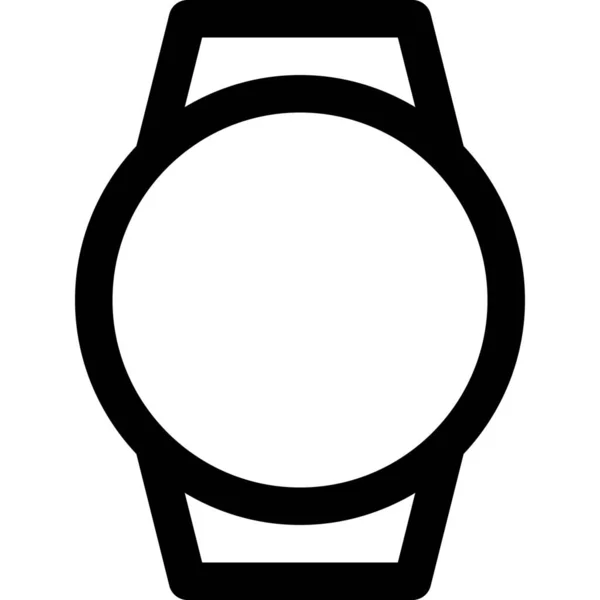 App Alkalmazások Smart Watch Ikon Körvonalazott Stílusban — Stock Vector