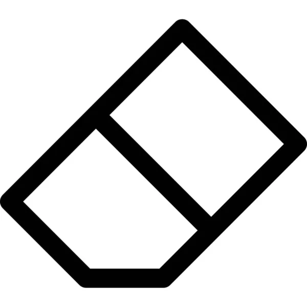 Editor Gummizeichen Symbol Outline Stil — Stockvektor