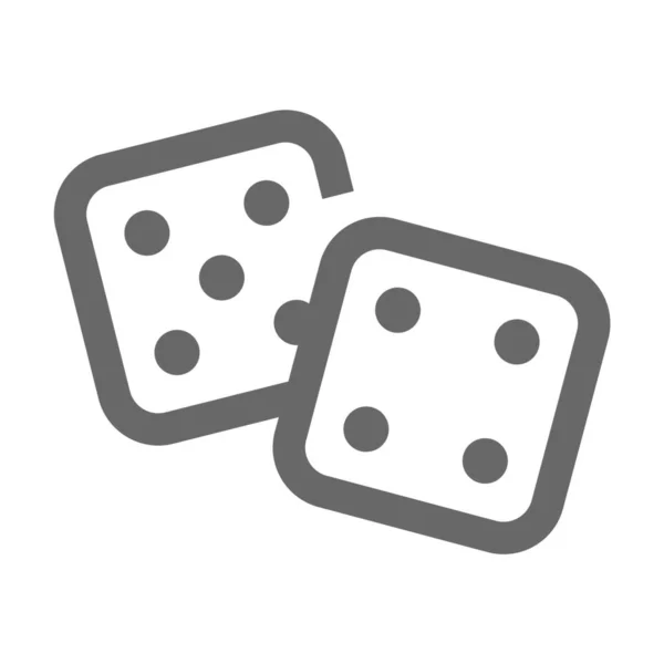 Fogadás Kaszinó Szerencsejáték Ikon — Stock Vector