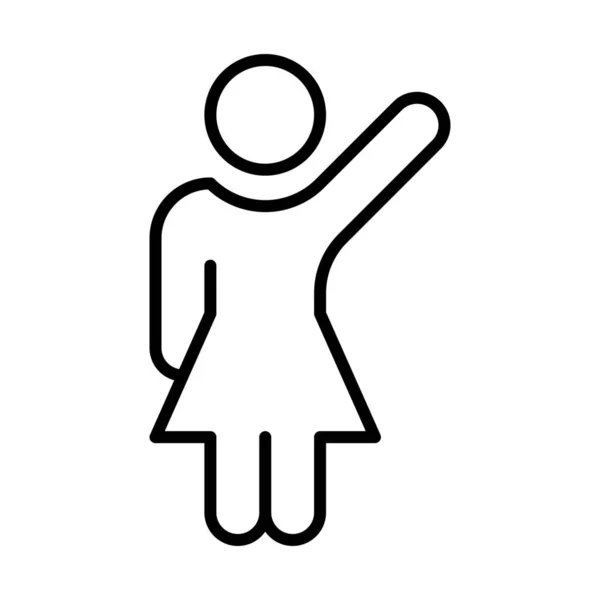 Avatar Hitchhiking Man Icon Outline Style — Stock Vector