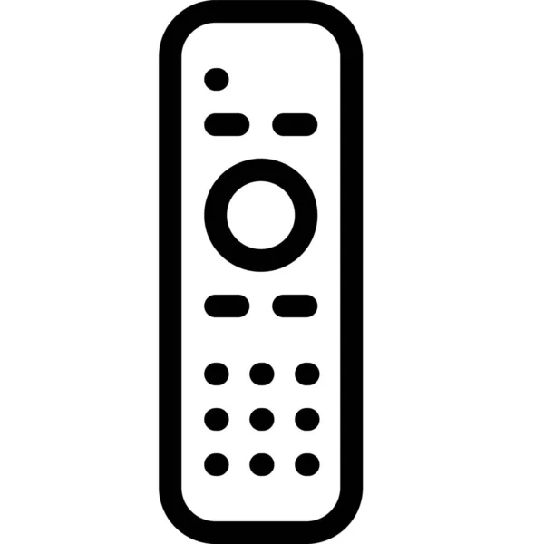 Besturingseenheid Remote Icon Outline Stijl — Stockvector