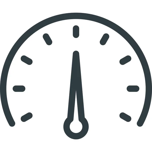 Barometer Armaturenbrett Outline Stil — Stockvektor