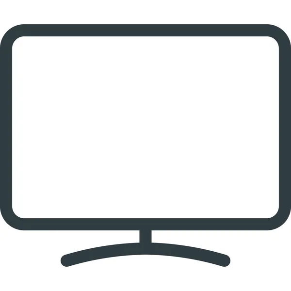Monitor Screen Smart Icon Outline Style — Stock Vector