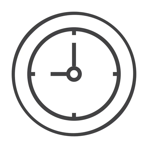 Reloj Temporizador Tiempo Icono Estilo Esquema — Vector de stock