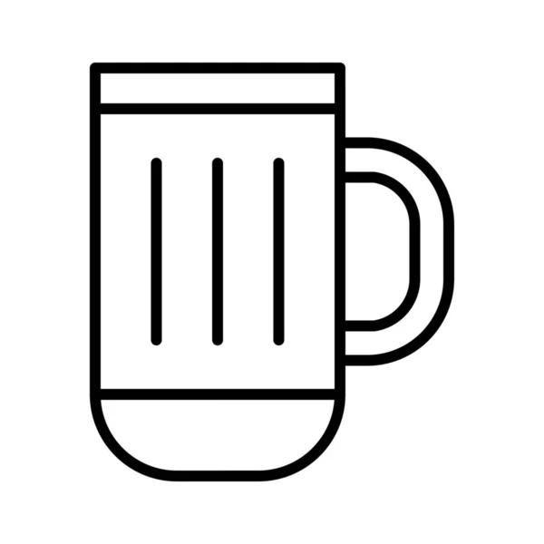 Значок Чашки Алкоголю Стилі Контур — стоковий вектор