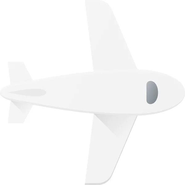 Ikon Penerbangan Fly Plane Dalam Gaya Datar - Stok Vektor