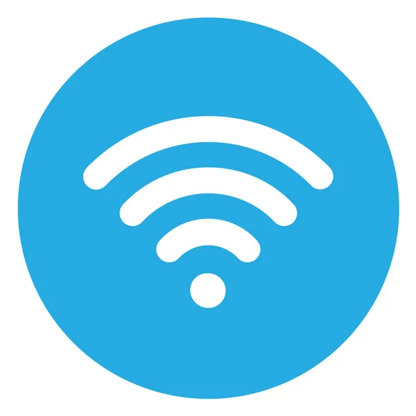 Netzwerk Wifi Wireless Symbol Badge Stil — Stockvektor