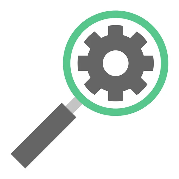 Ikona Vývojového Vyhledávače Jednolitém Stylu — Stockový vektor