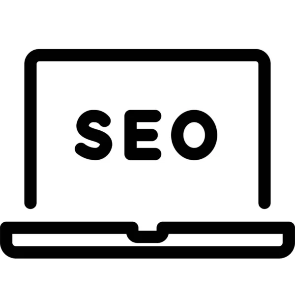 Content Seo Outline Icon Outline Style — 스톡 벡터
