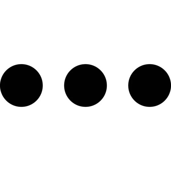 Trois Points Contour Interface Utilisateur Icône Optimale Dans Style Contour — Image vectorielle