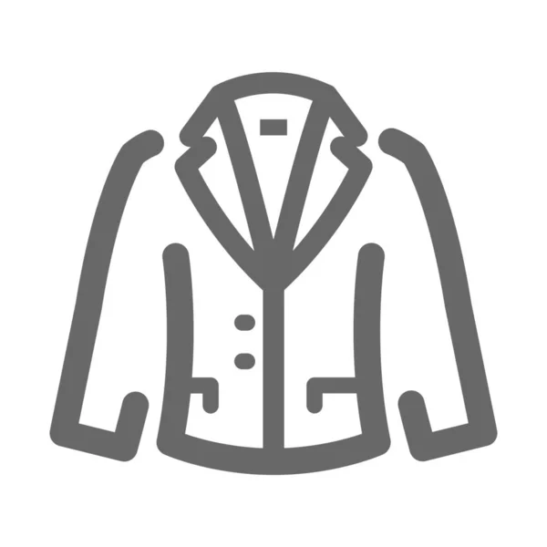 Robe Robe Icône Mode Dans Style Contour — Image vectorielle