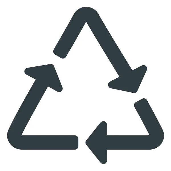 Aluminium Recycle Icon Solid Style — Stockový vektor